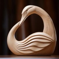 handcrafted-wooden-decorative-swan-sculpture_23-2151003019